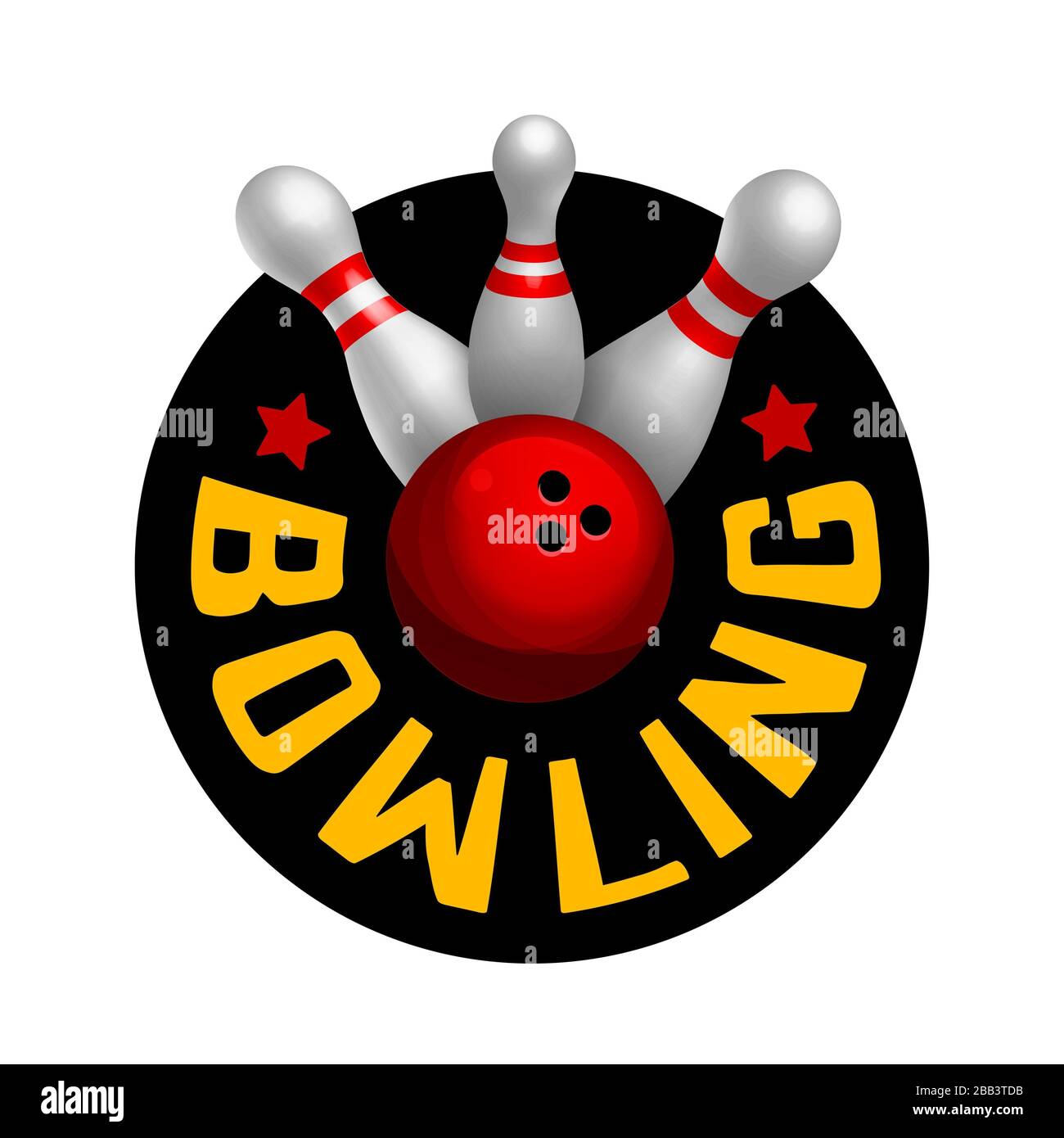 Premium Vector  Letter m bowling logo bowling ball symbol with