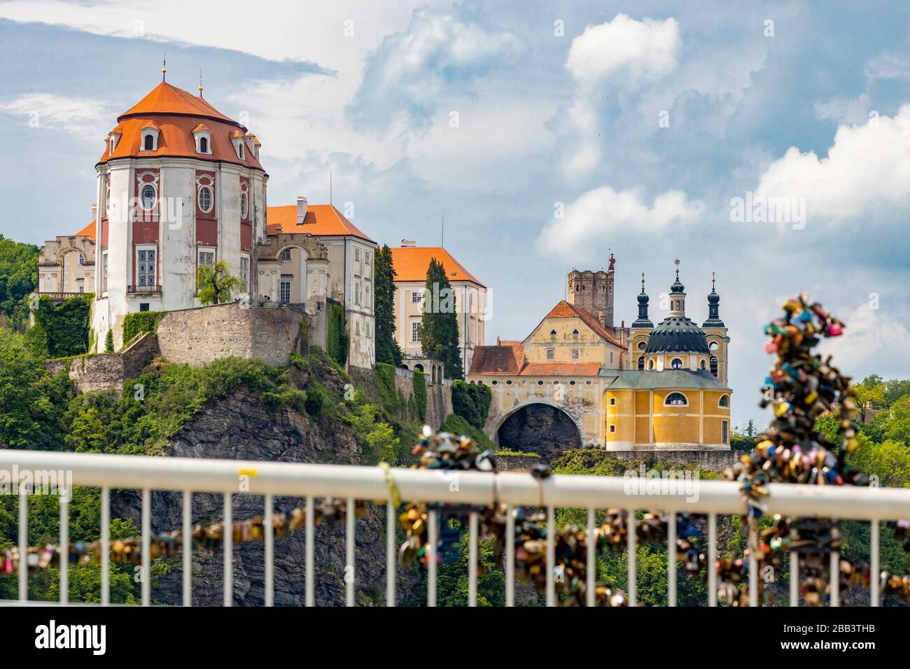 Vranov nad Dyji castle, Southern Moravia, Czech Republic Stock Photo
