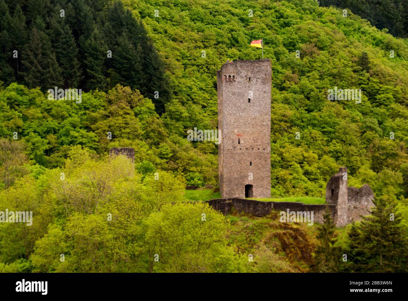 Medieval Ruin of a Castle in the Eifel, Germany Stock Photo - Alamy