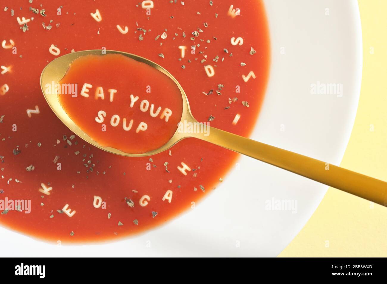 Letter soup hires stock photography and images Alamy