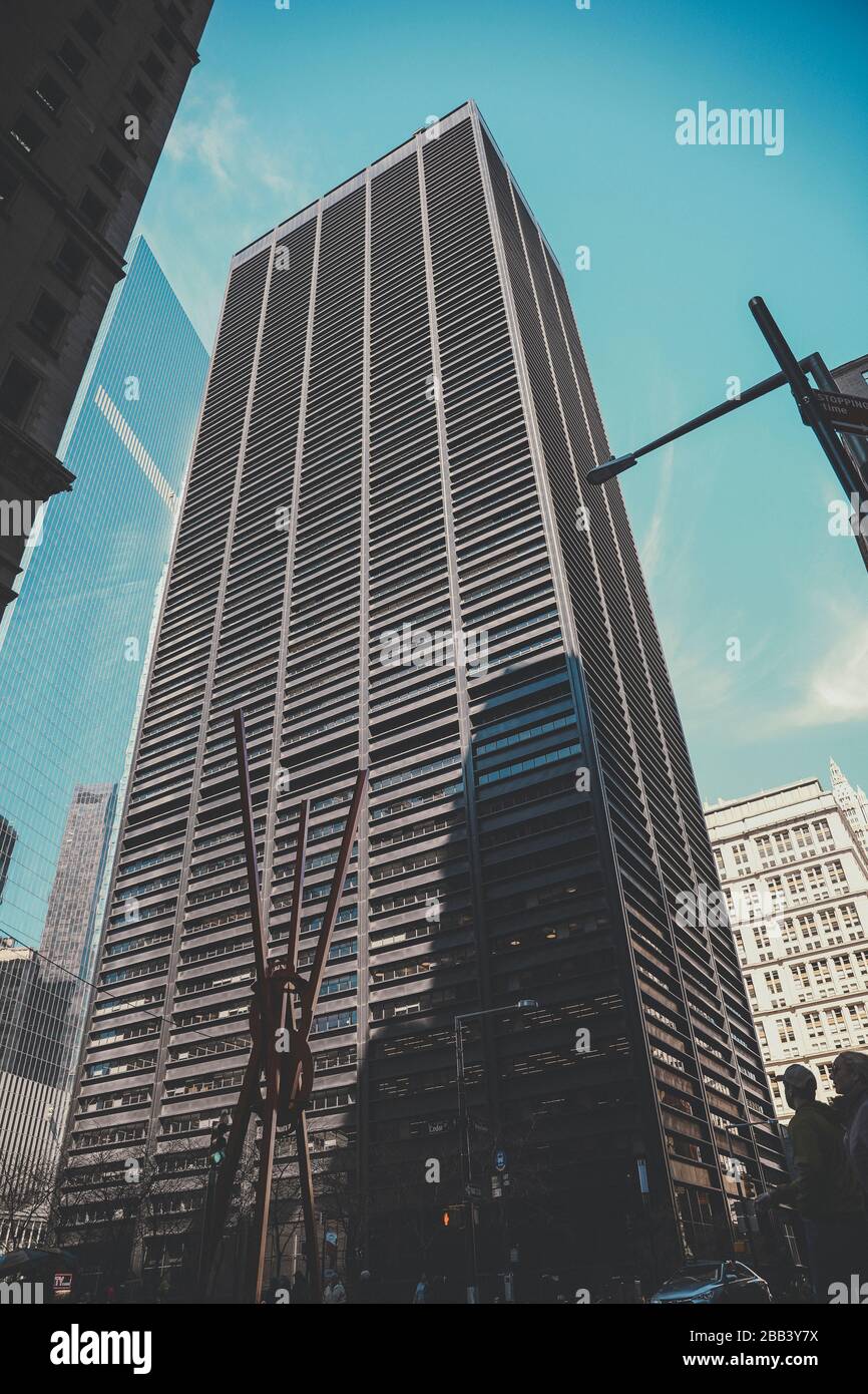 28 Liberty Street, Formally Known as One Chase Manhattan Plaza Stock Photo