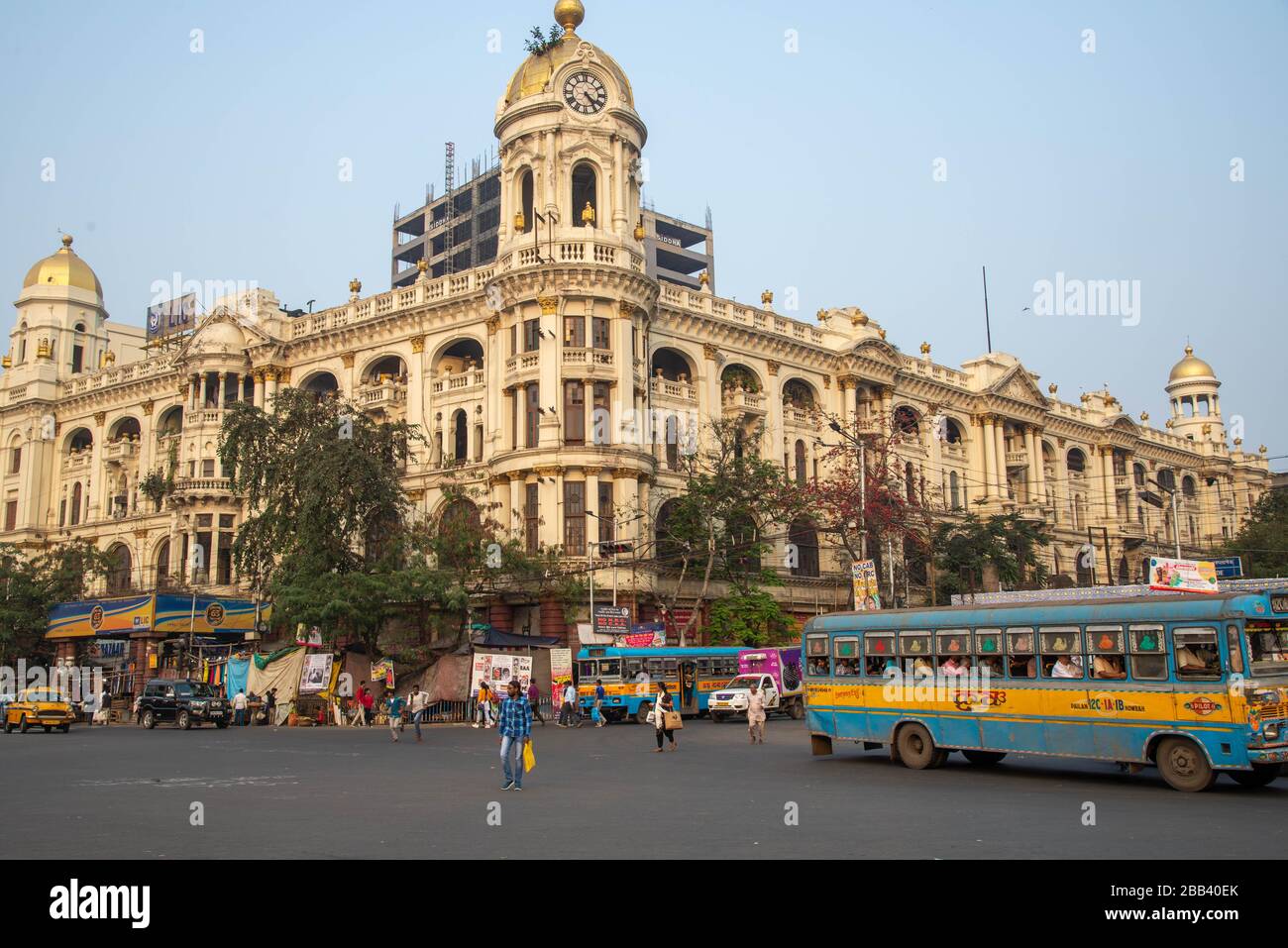 view at towncentre of Calcutta, India Stock Photo