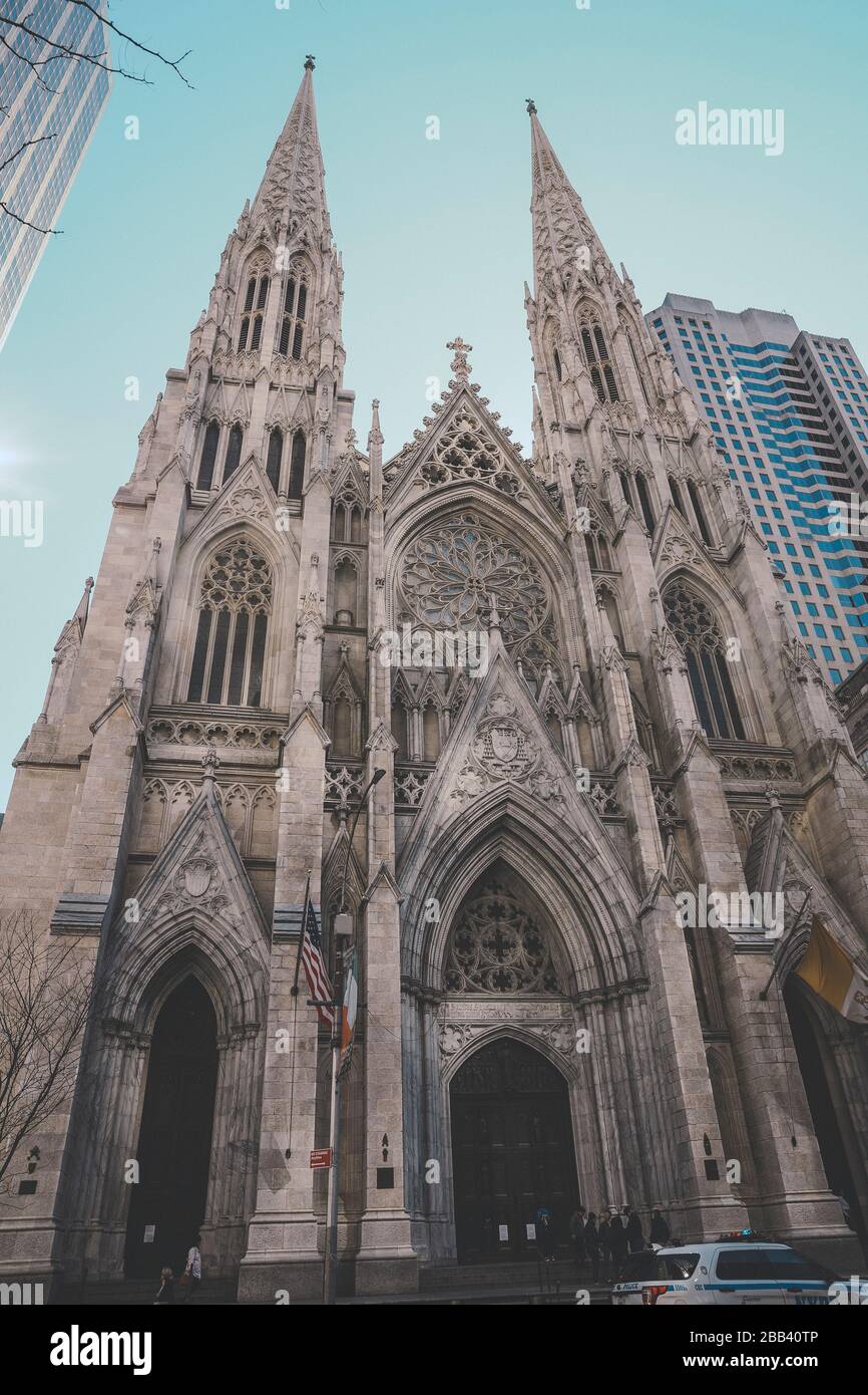 St. Patrick's Cathedral, New York Stock Photo