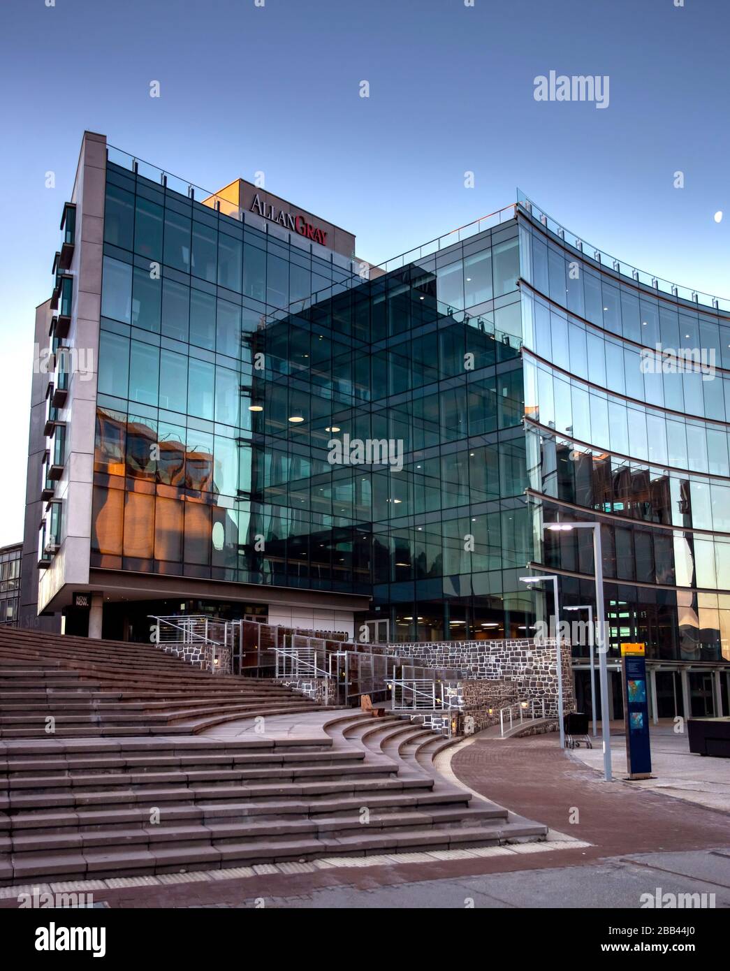 Cape Town, South Africa, 12th April 2019 Office building with glass