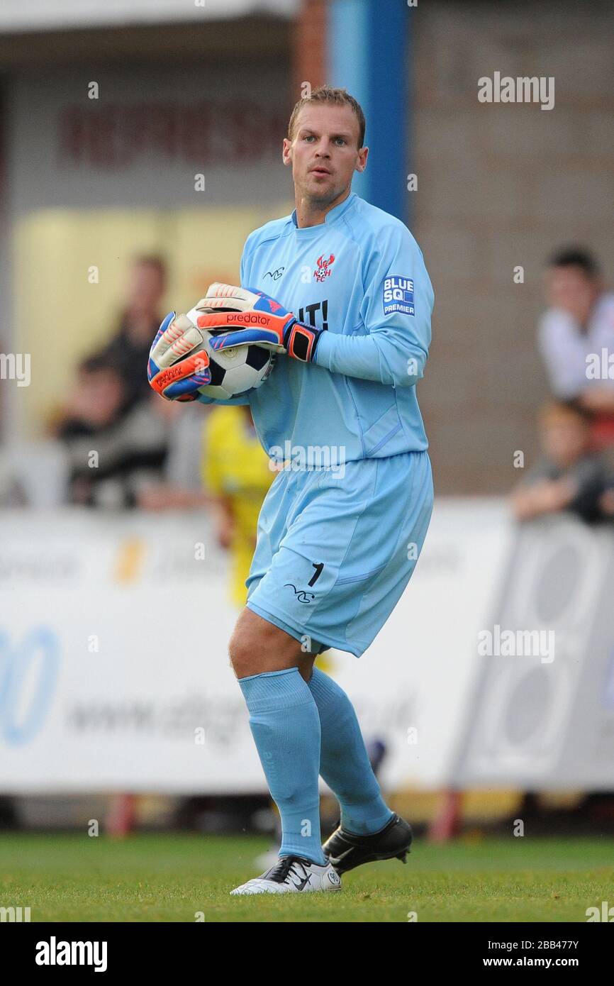 Kidderminster Harriers goalkeeper Daniel Lewis Stock Photo