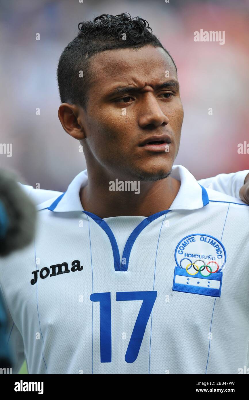 Honduras' Luis Garrido during the Group D match between Japan and Honduras at the City of Coventry Stadium. Stock Photo