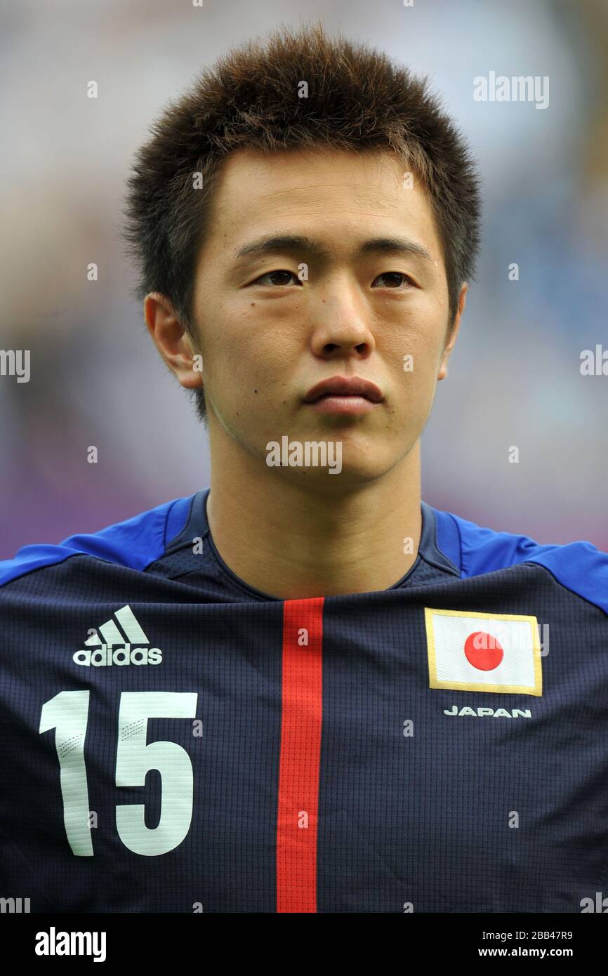 Japan's Manabu Saito during the Group D match between Japan and Honduras at the City of Coventry Stadium. Stock Photo