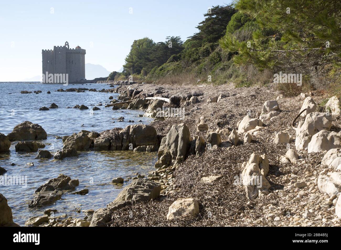 Abbey of Saint Honorat on the french riviera Stock Photo Alamy