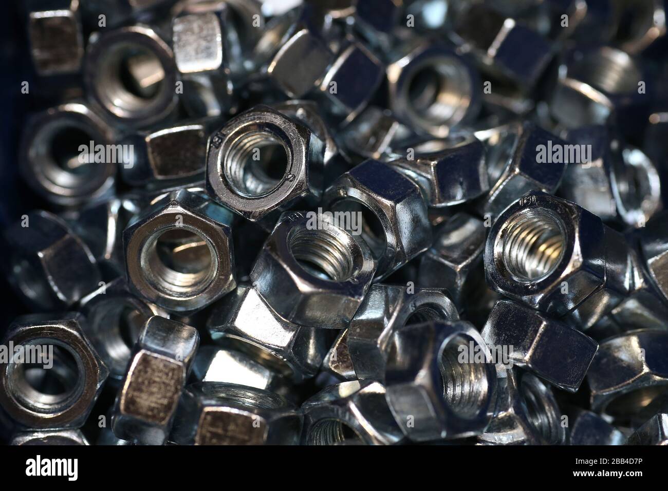 industrial iron nuts nails and screw Stock Photo Alamy