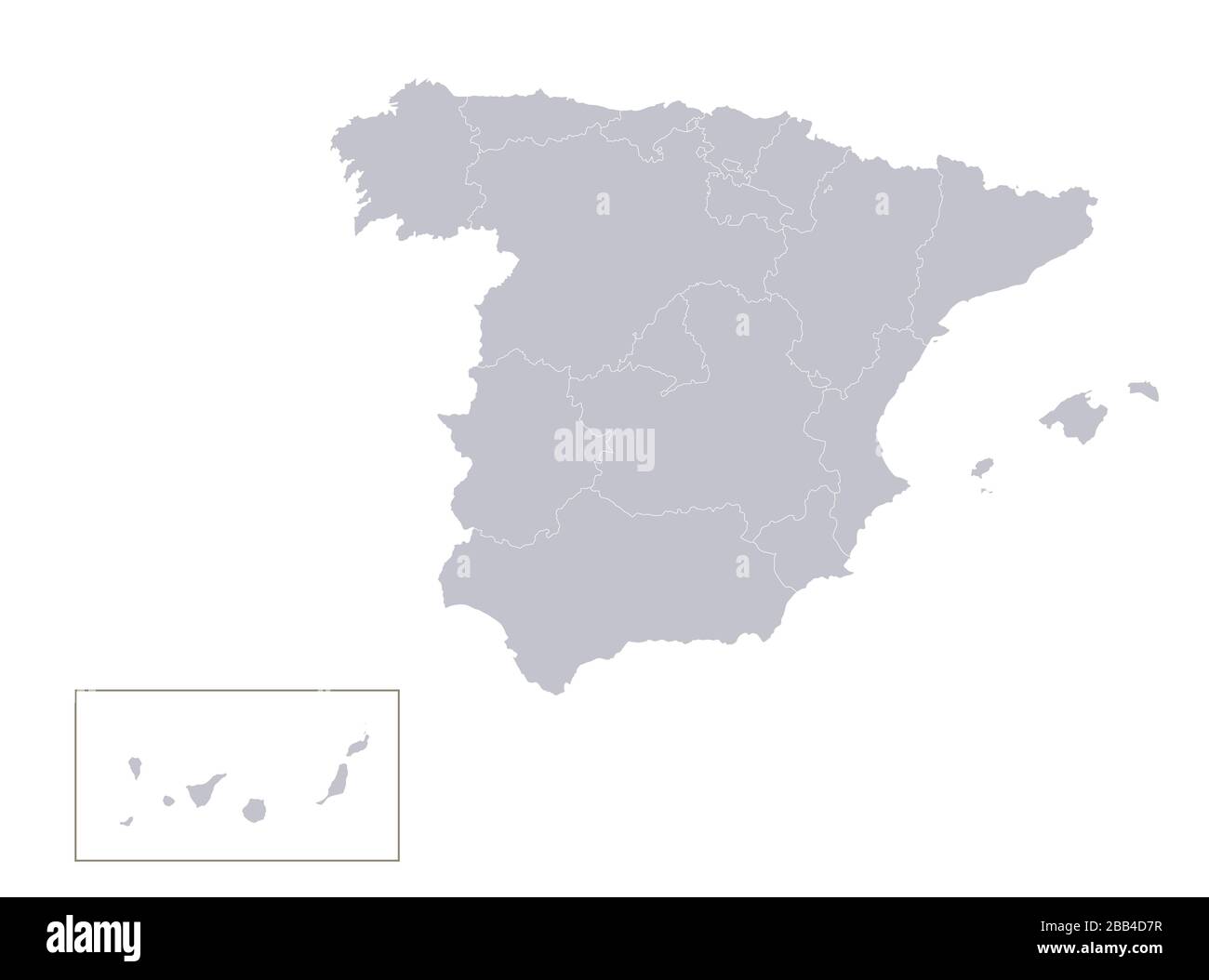 Spain Blank Map High Resolution Stock Photography And Images Alamy