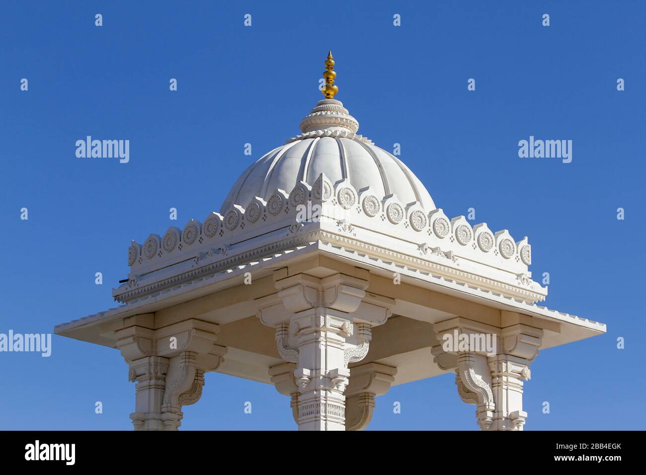 Detail, BAPS Shri Swaminarayan Mandir, a Hindu temple near Atlanta, in Lilburn, Georgia, United States Stock Photo