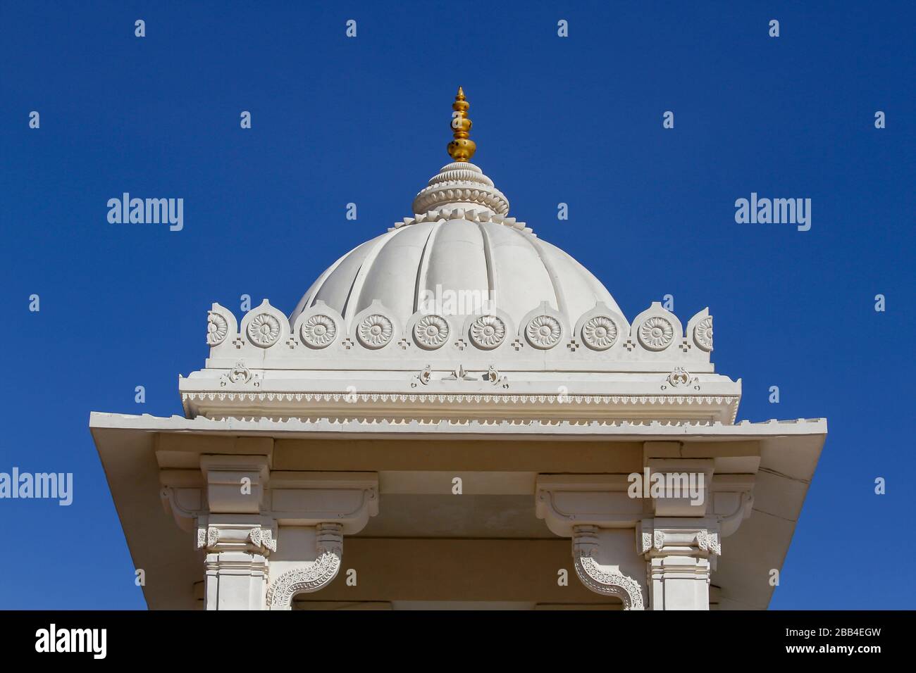 Detail, BAPS Shri Swaminarayan Mandir, a Hindu temple near Atlanta, in Lilburn, Georgia, United States Stock Photo