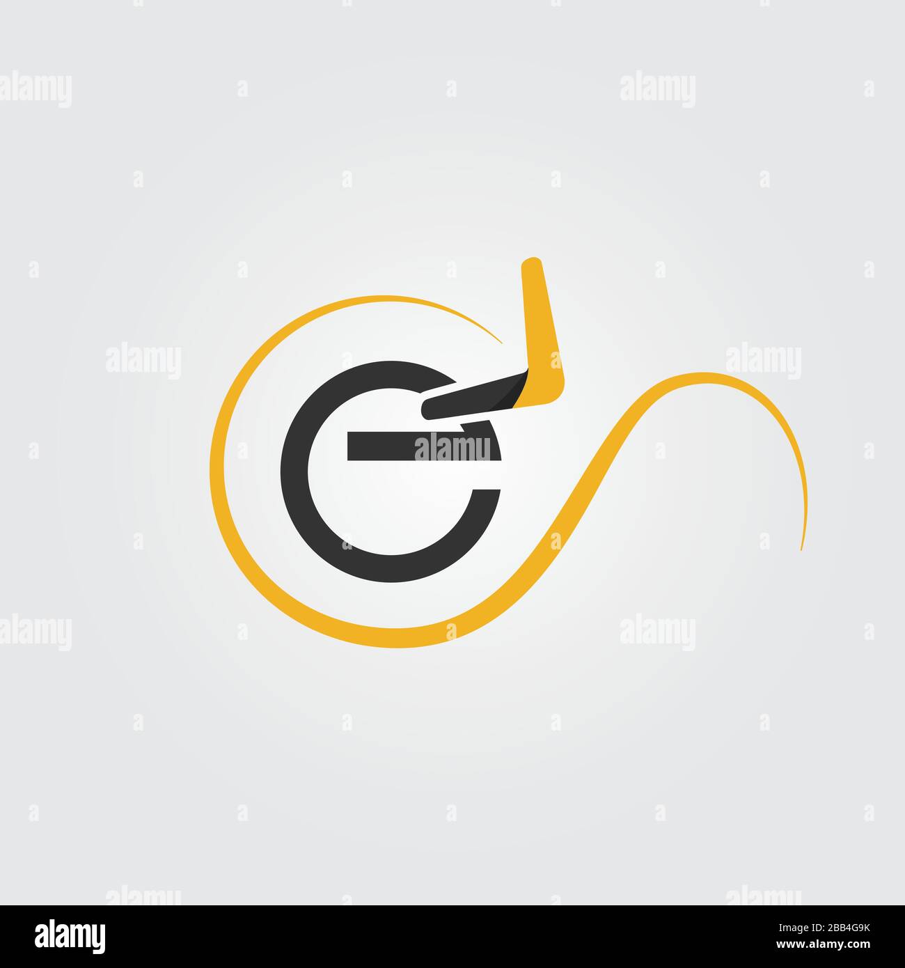 rounded circle vortex initial E Letter Logo Design vector illustrations Stock Vector