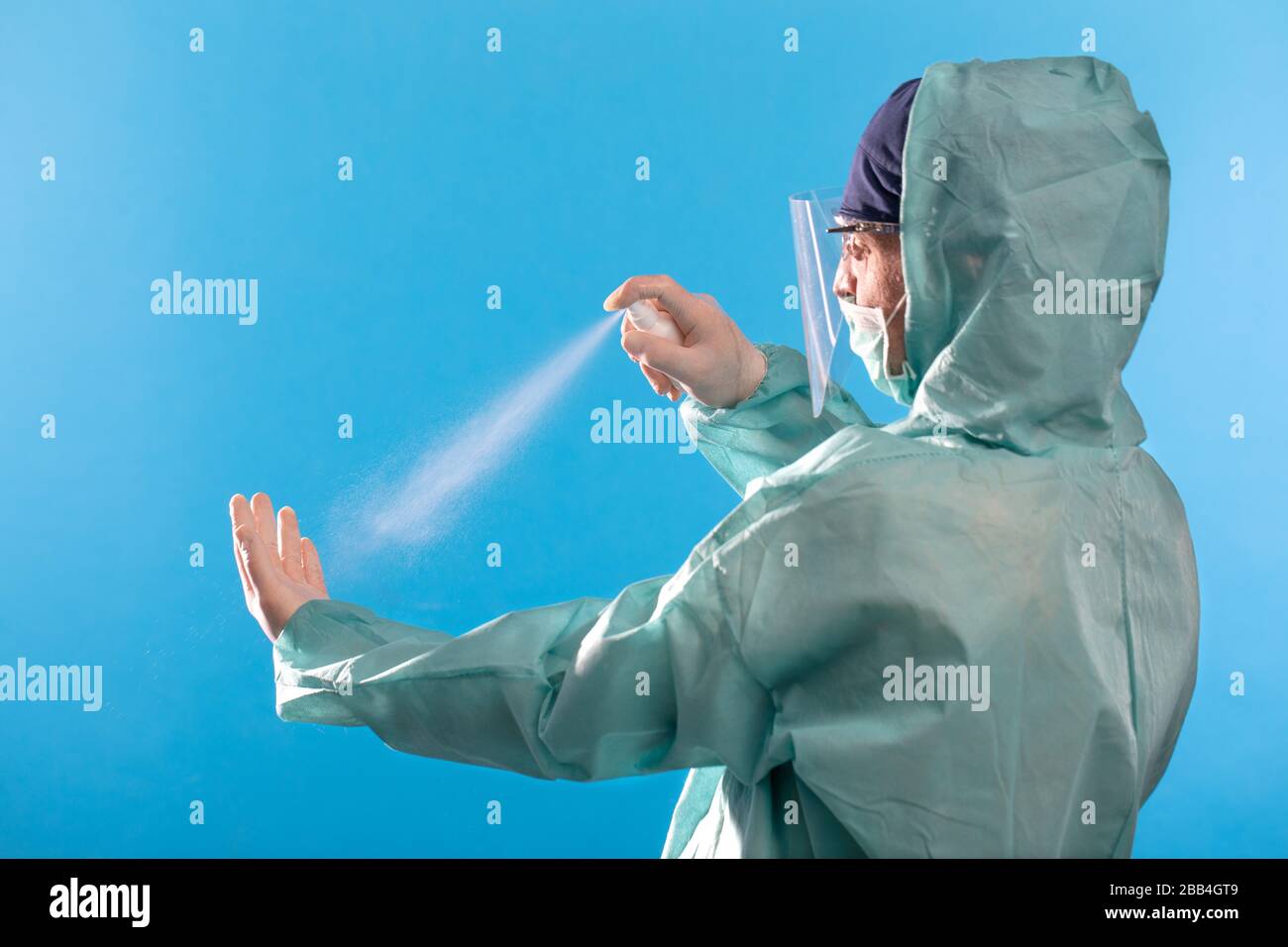 Coronavirus Quarantine. Disinfection and decontamination, conavirus pandemic Cleaning and