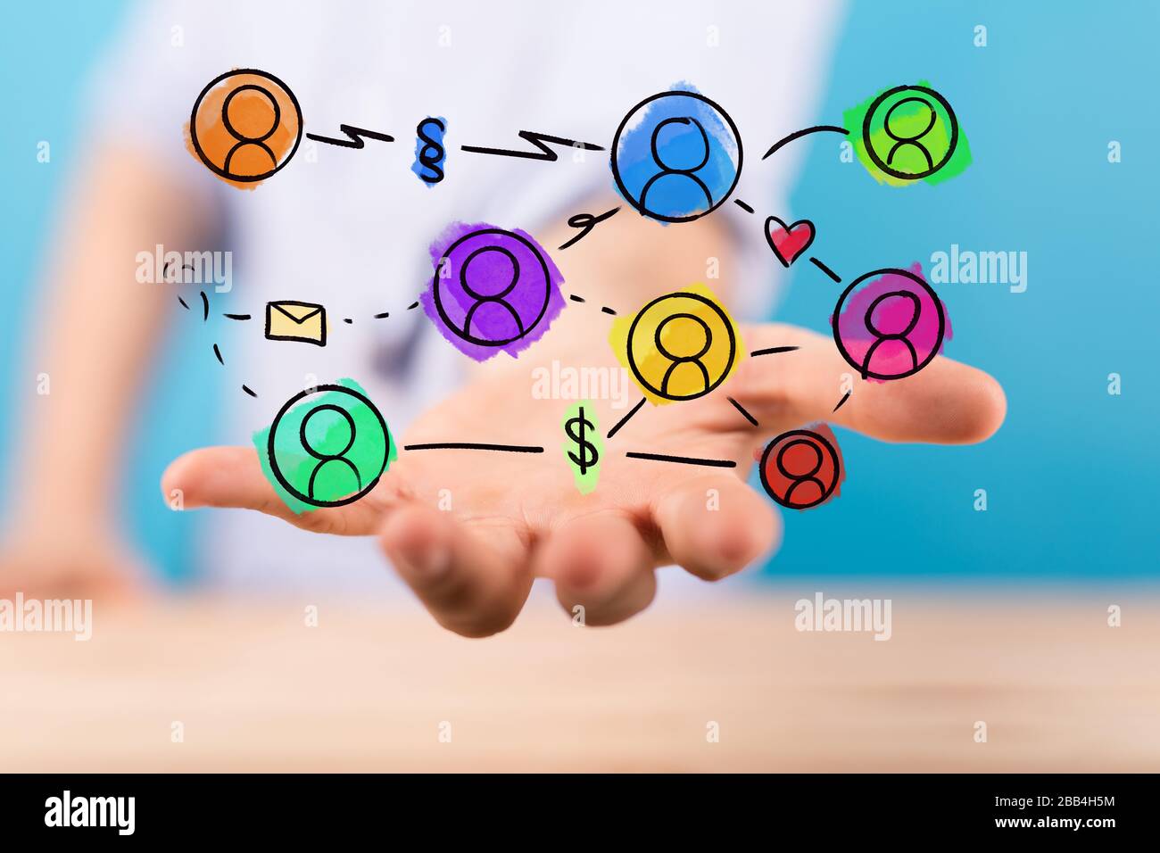 A Digital Network and data concept Stock Photo - Alamy