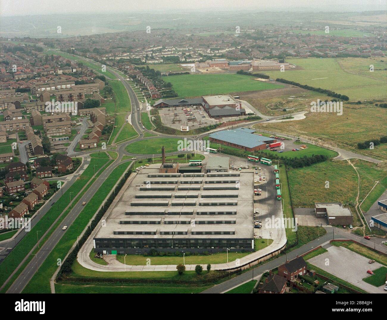 1985 Aerial Photograph of Wakefield West Yorkshire, Northern England