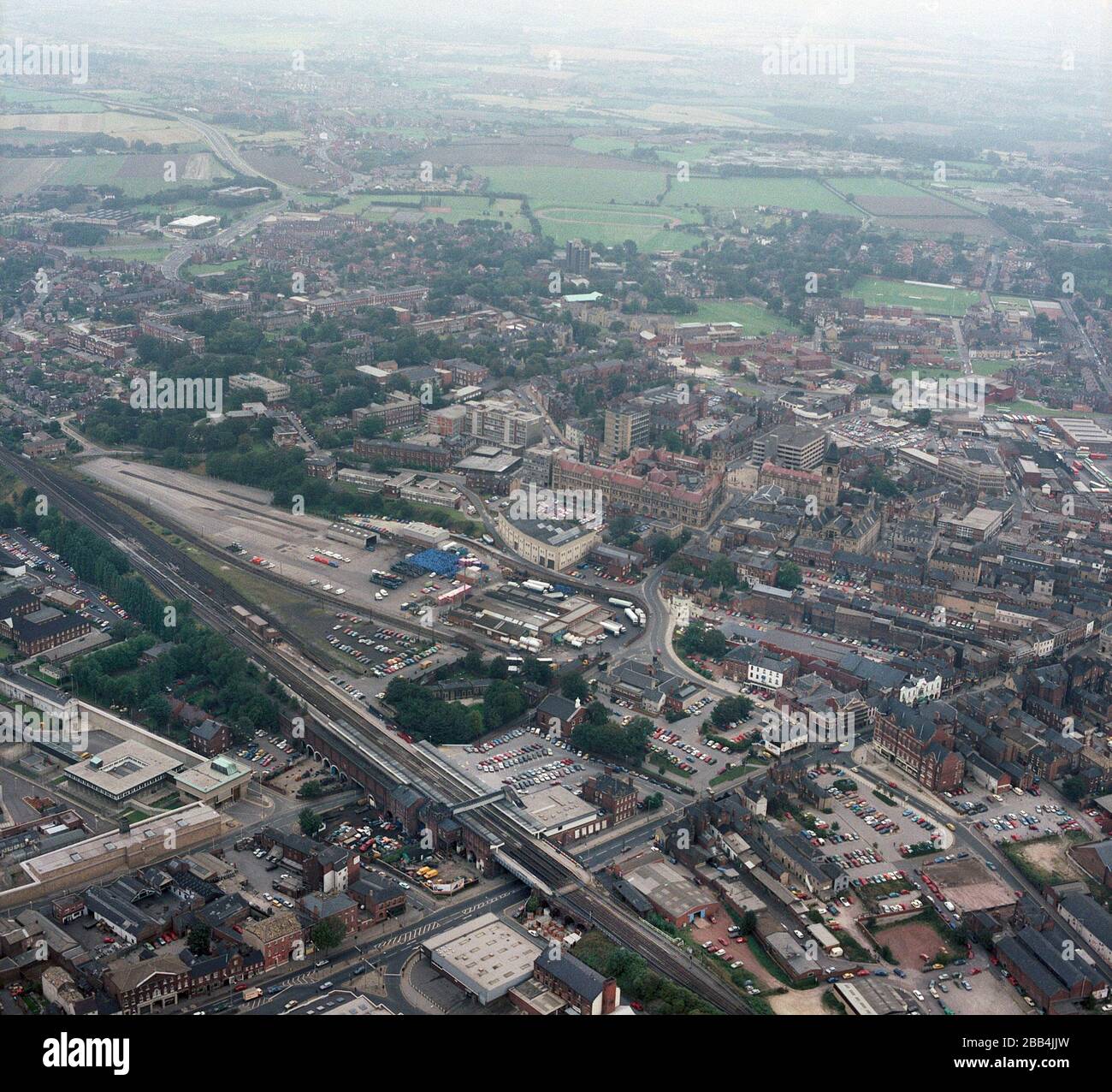 1985 Aerial Photograph of Wakefield West Yorkshire, Northern England