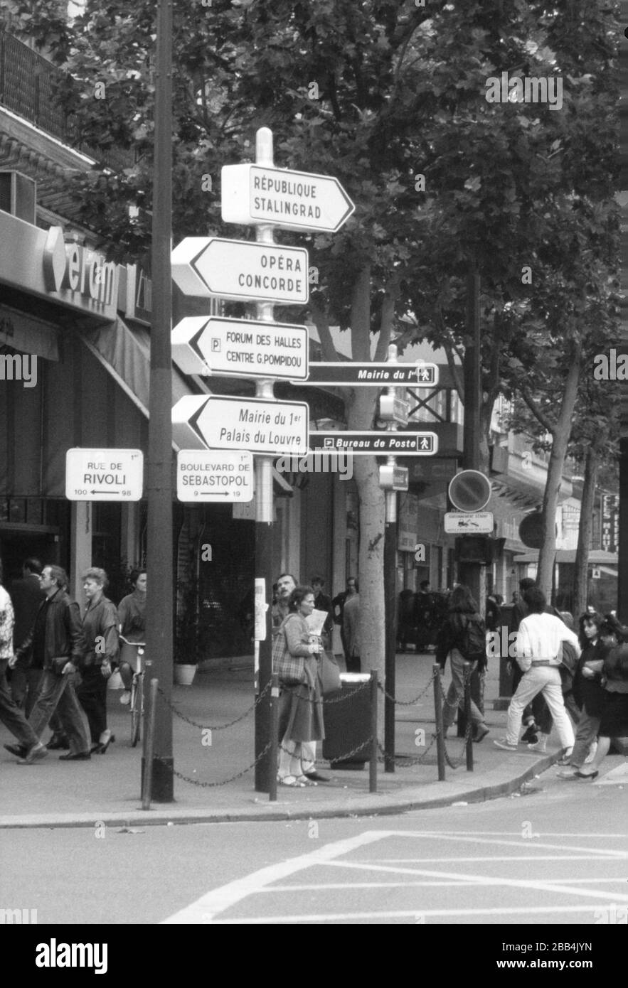 Paris France in 1989 Stock Photo Alamy