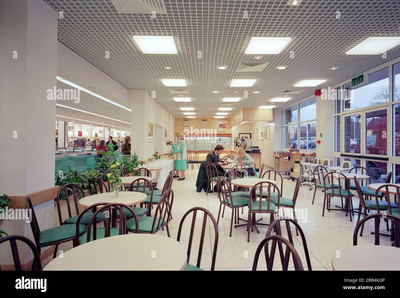 Brand new Asda supermarket in 1992, at Hinckley, West Midlands, England