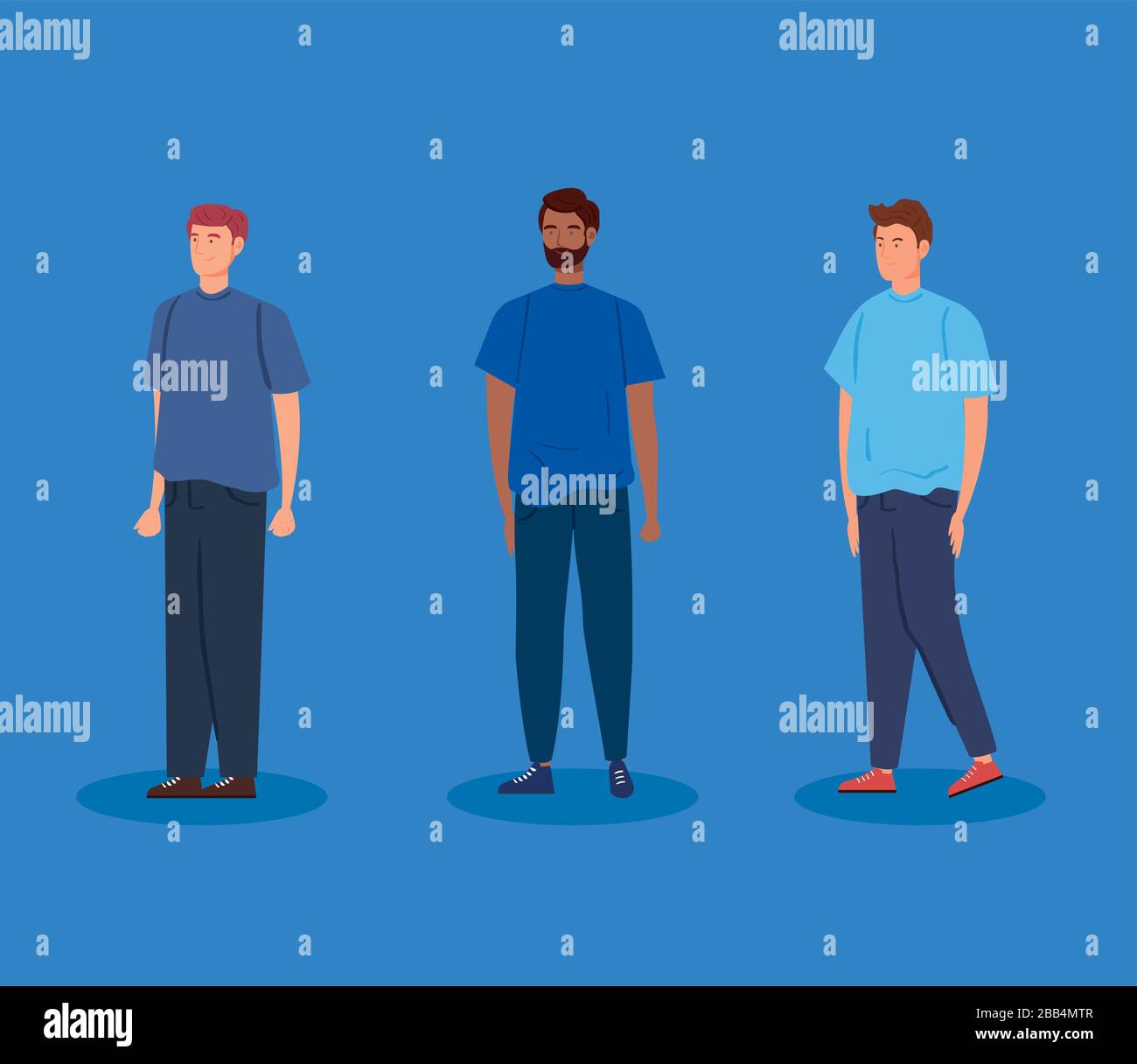 group of young men avatar character icon Stock Vector Image & Art - Alamy