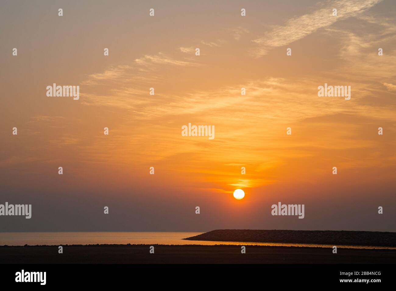 sunset sunrise on the sea Stock Photo - Alamy