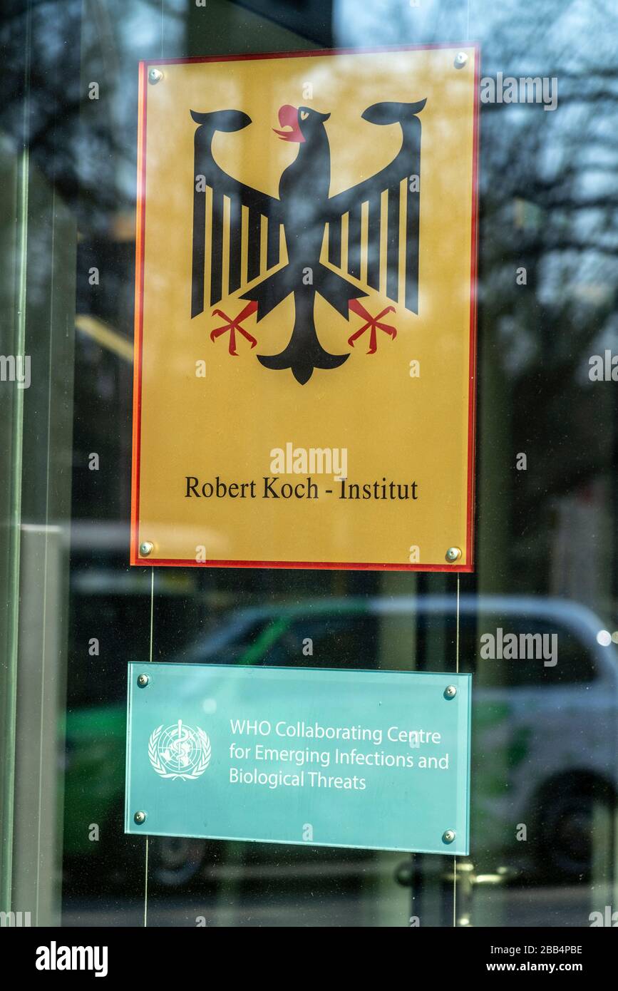 Robert Koch Institut Seestrasse 10 Wedding, Berlin . Deutsche Bundesoberbehörde für Infektionskrankheiten und nicht übertragbare Krankheiten Stock Photo