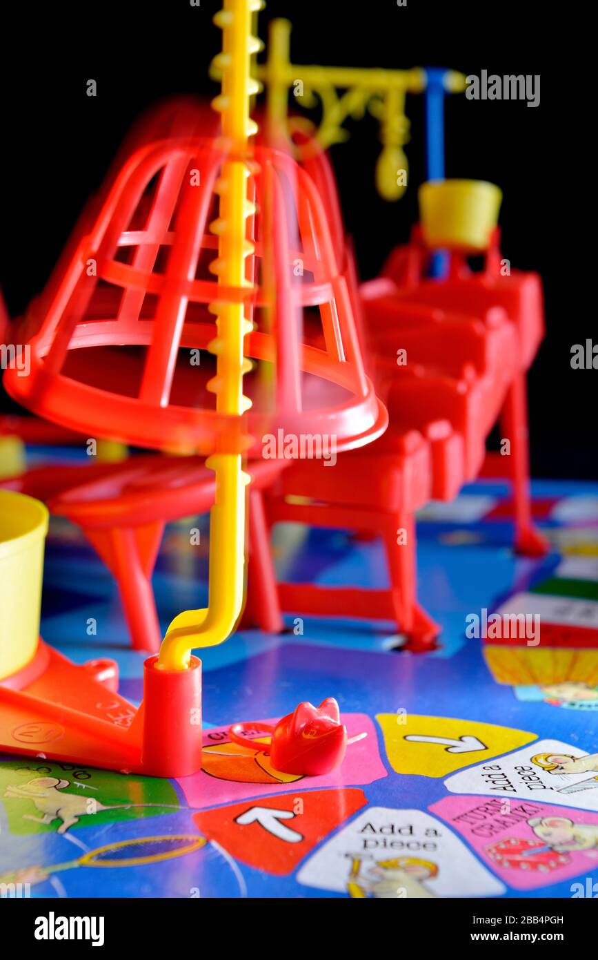 Captured And Caged Plastic Mouse On The Mouse Trap Mousetrap Board Game Stock Photo Alamy
