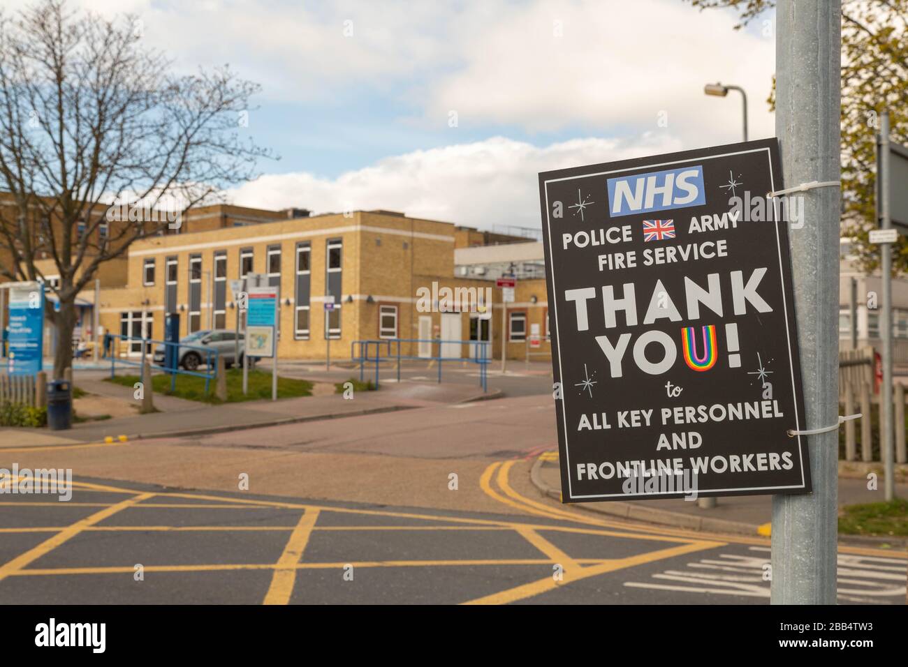 Messages thanks nhs workers hi-res stock photography and images - Alamy