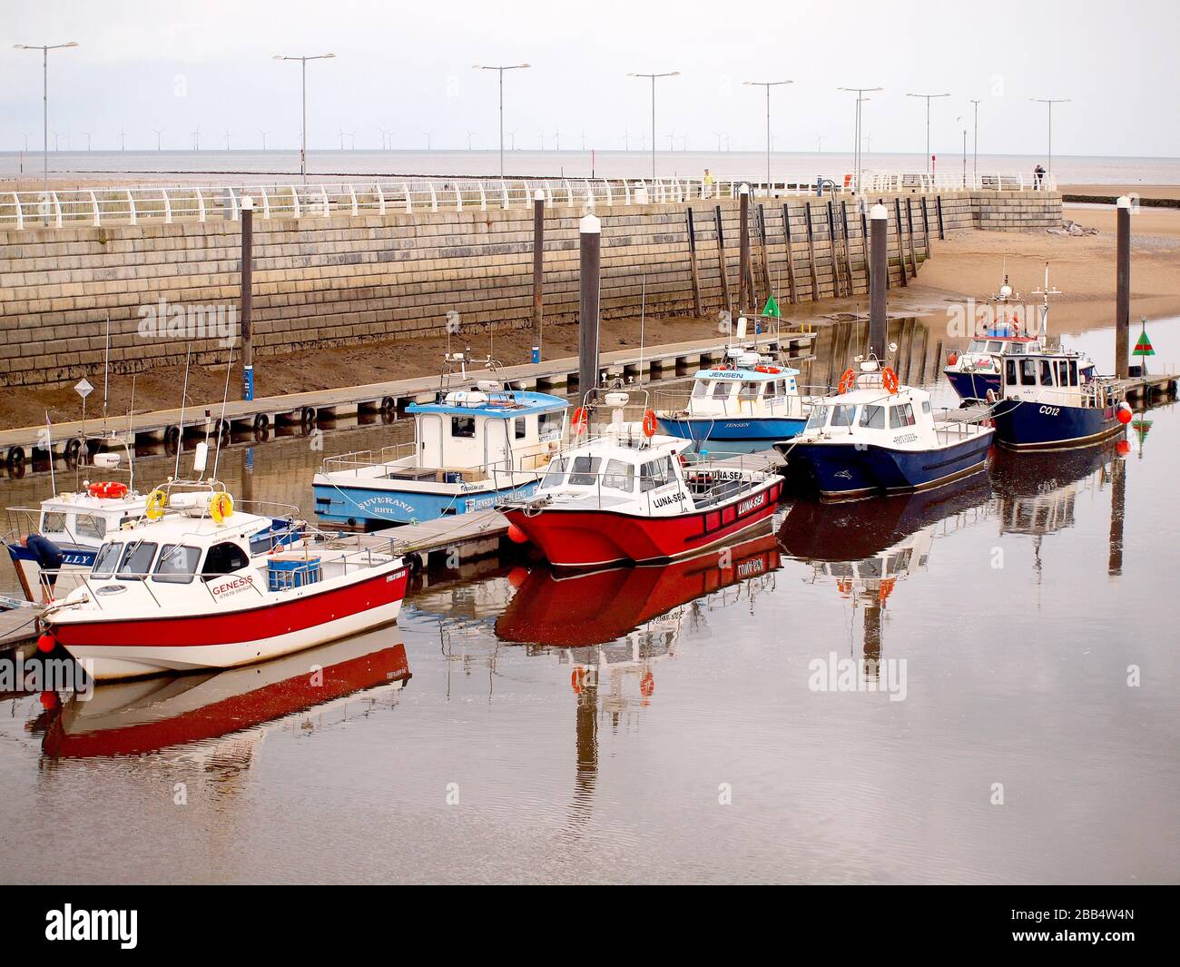 Fishing boats rhyl harbour hires stock photography and images Alamy