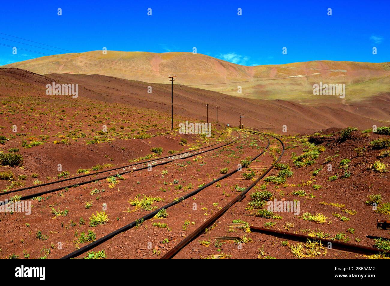 Old KM 1506 train station, train to the clouds, Salta, Argentina Stock Photo