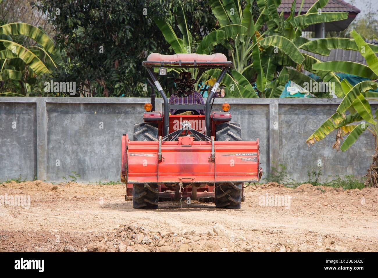 Chiangmai, Thailand March 4 2020 Private Small Kubota Tractor