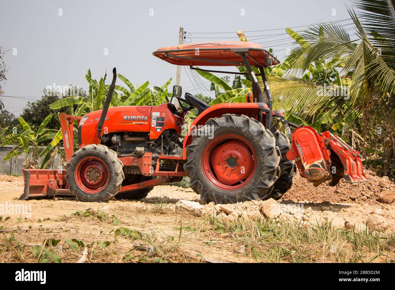 Chiangmai, Thailand March 4 2020 Private Small Kubota Tractor