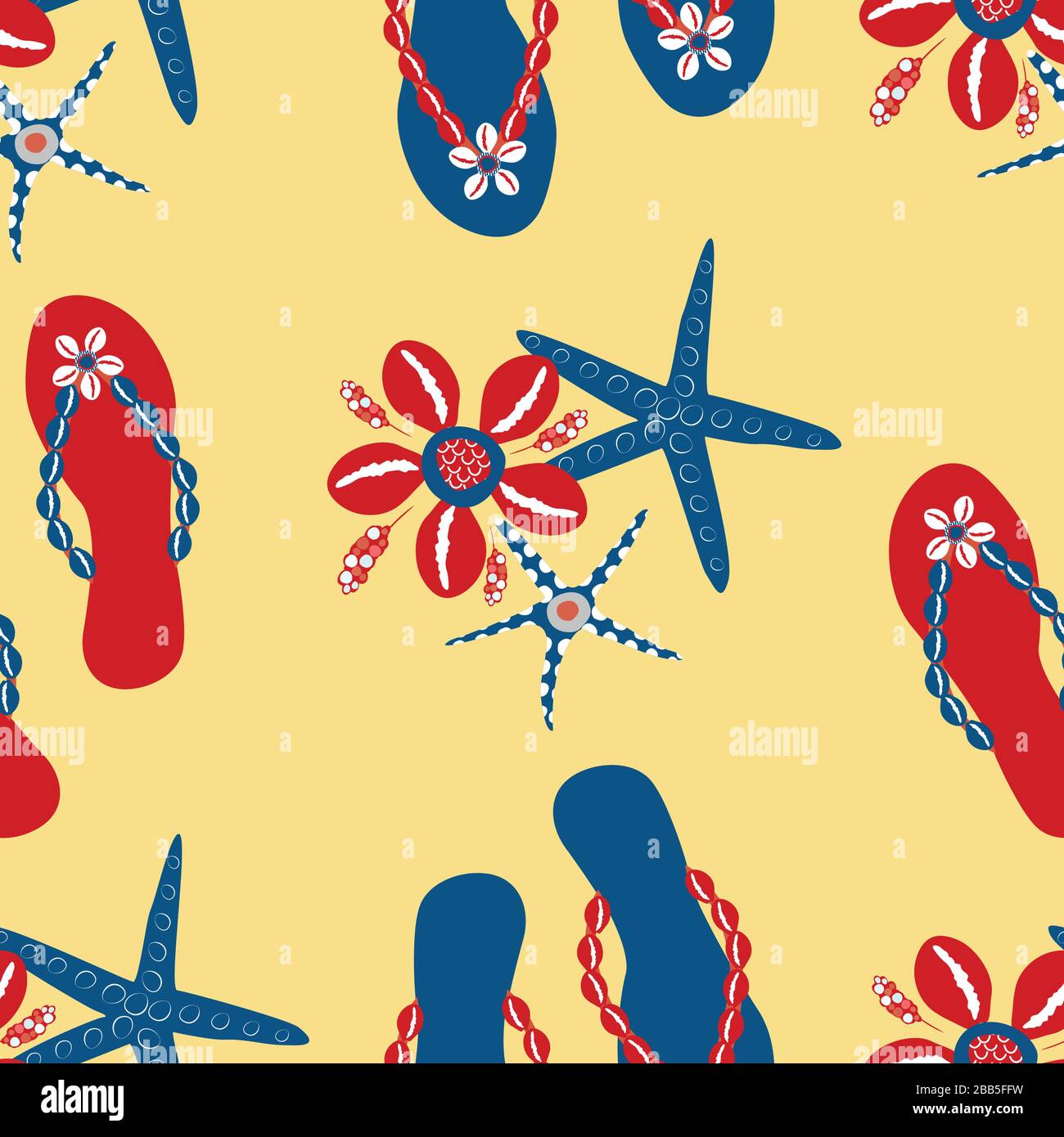 Flip flop shoe seamless vector pattern background. Stylish sandals ...