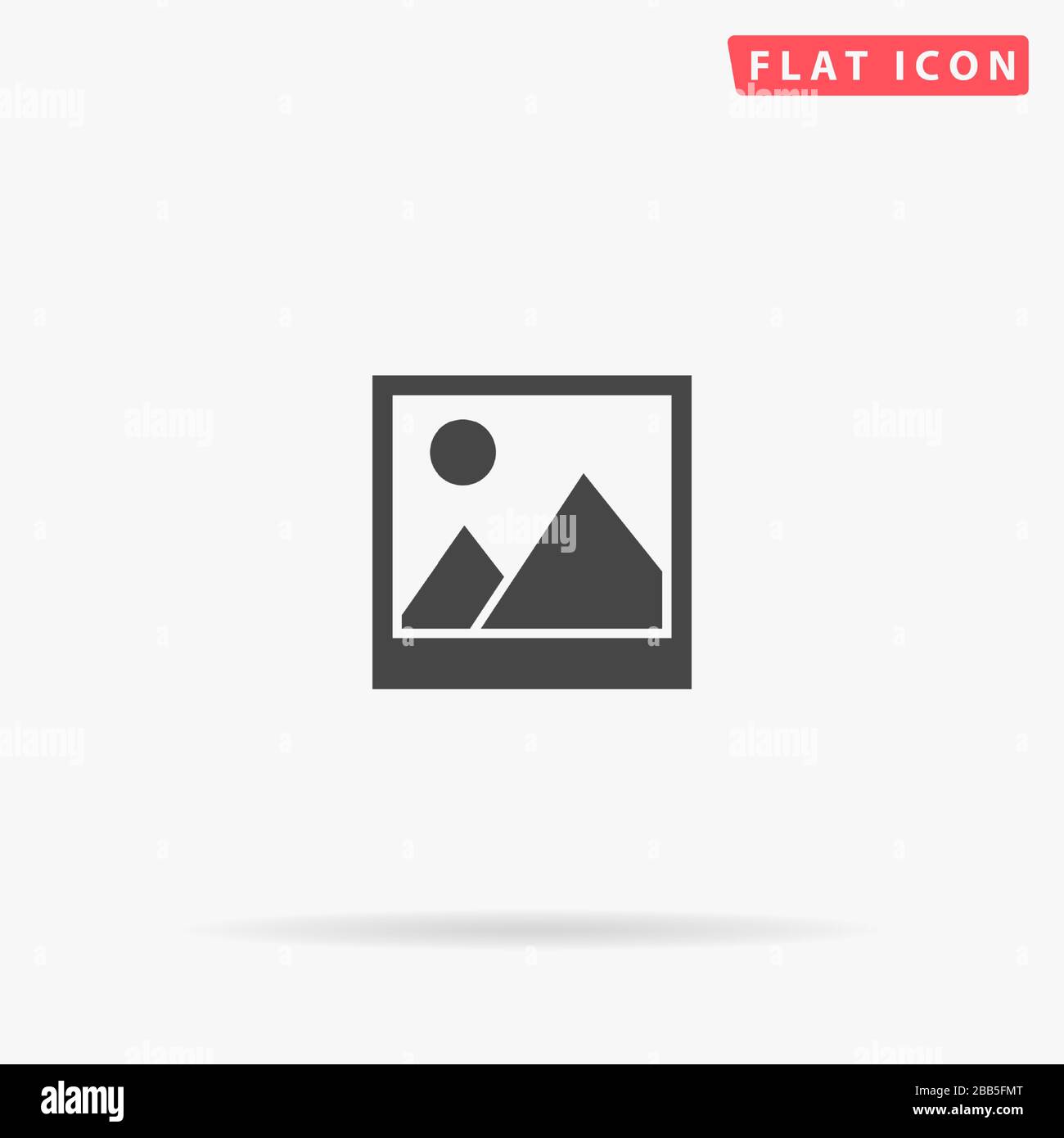 Masterpiece Picture flat vector icon. Glyph style sign. Simple hand drawn illustrations symbol for concept infographics, designs projects, UI and UX, Stock Vector