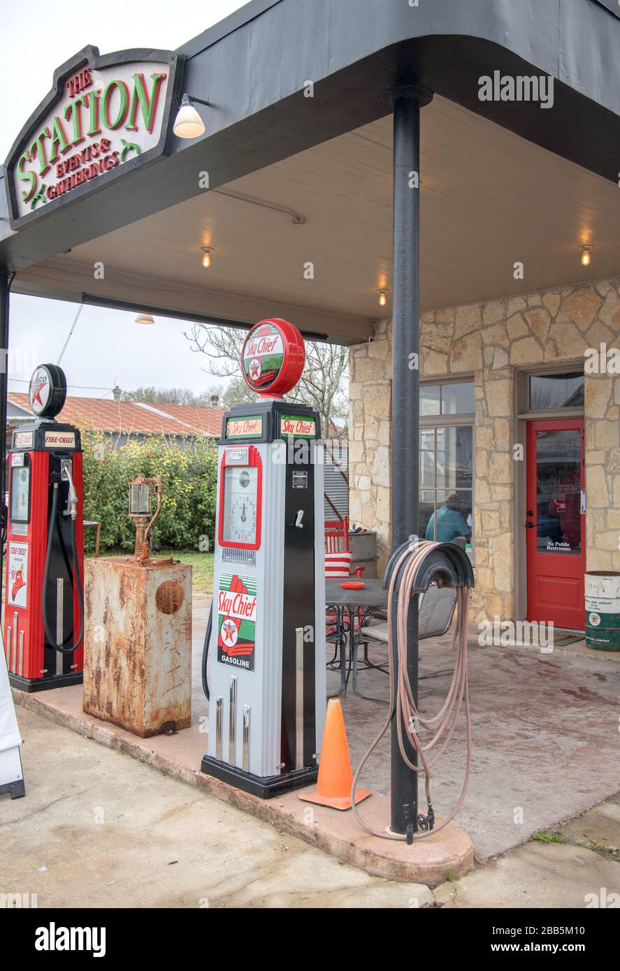 Gas station in small town hires stock photography and images Alamy