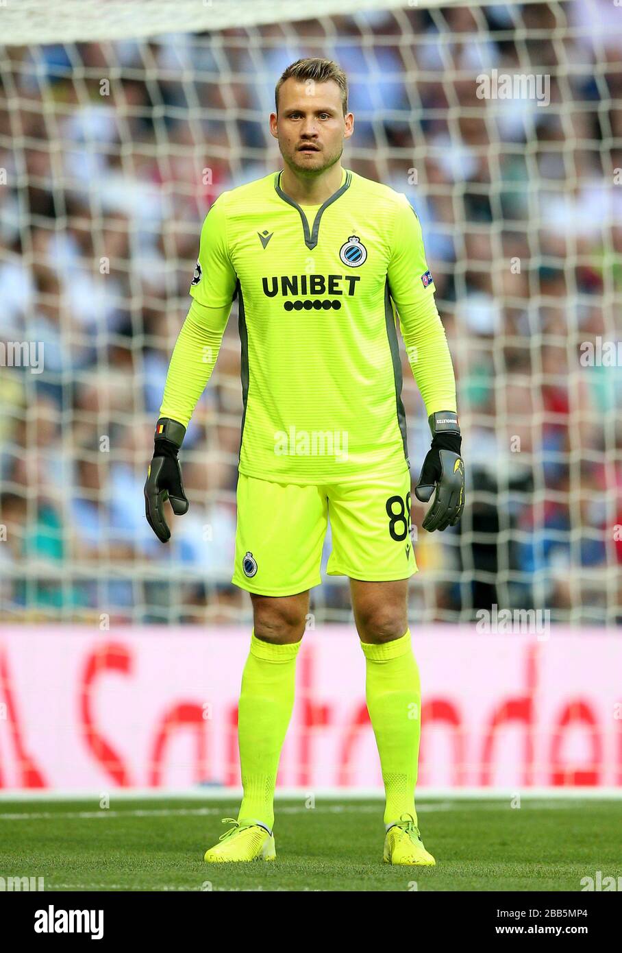 Club Brugge goalkeeper Simon Mignolet Stock Photo