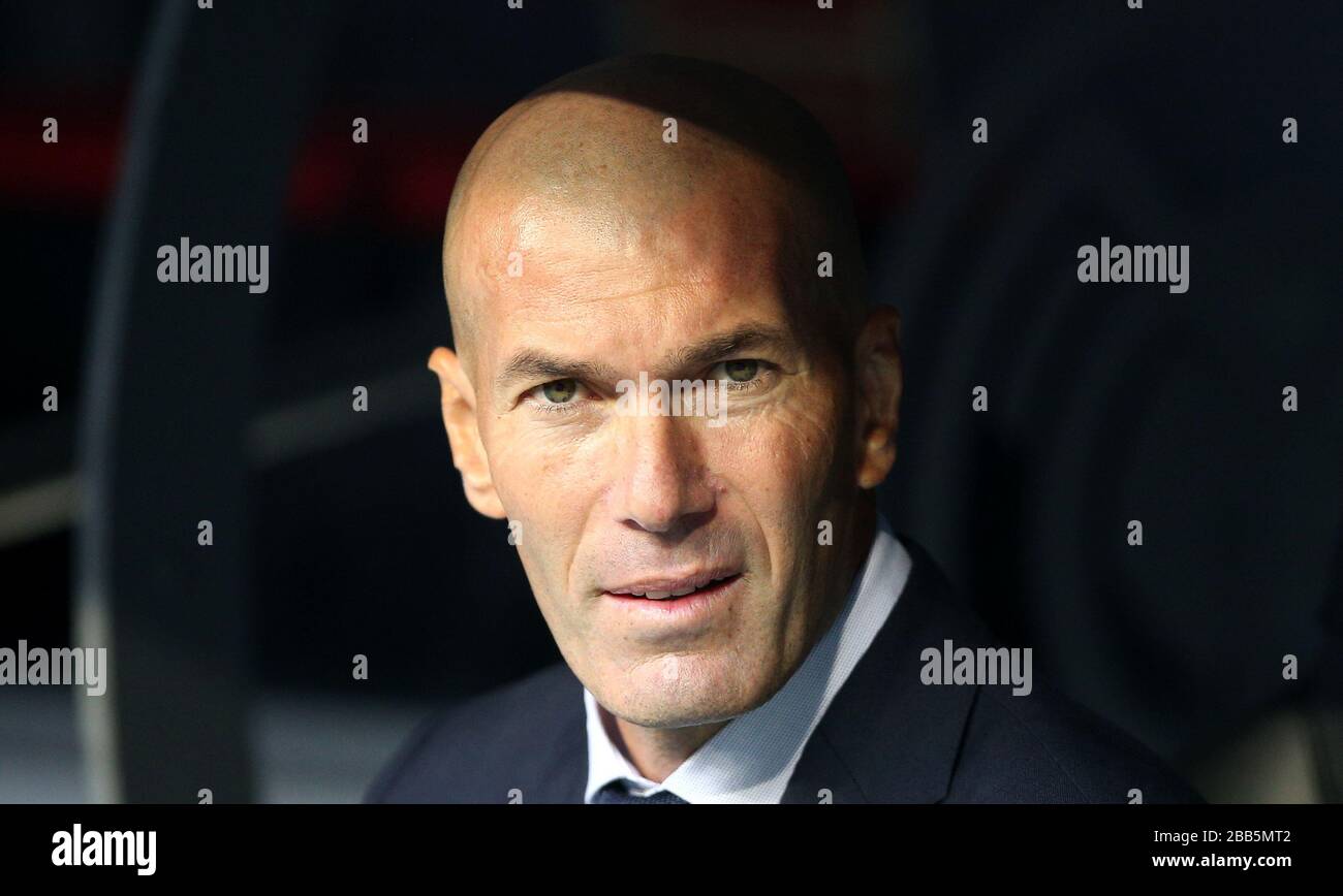 Real Madrid manager Zinedine Zidane Stock Photo - Alamy