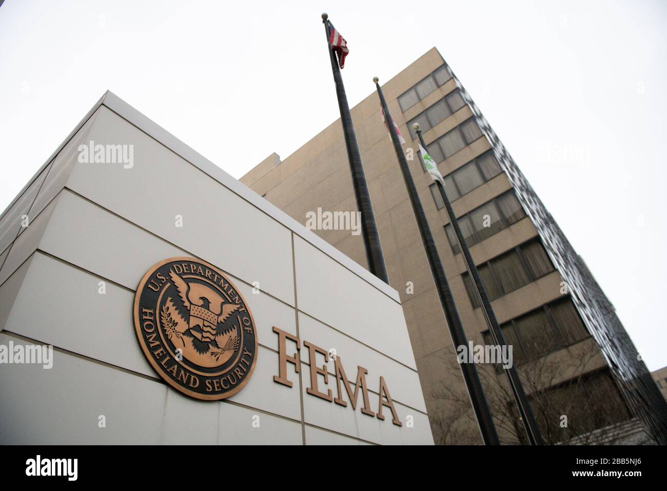 Washington, USA. 30th Mar, 2020. A general view of the U.S. Federal Emergency Management Agency (FEMA), which has taken the lead on the Federal coronavirus response, as seen in Washington, DC, on Monday, March 30, 2020, amid the coronavirus pandemic. Over the weekend President Trump announced the Centers for Disease Control and Prevention (CDC) guidelines for social distancing would be extended through April 30 to further try reduce the spread of COVID-19. (Graeme Sloan/Sipa USA) Credit: Sipa USA/Alamy Live News Stock Photo