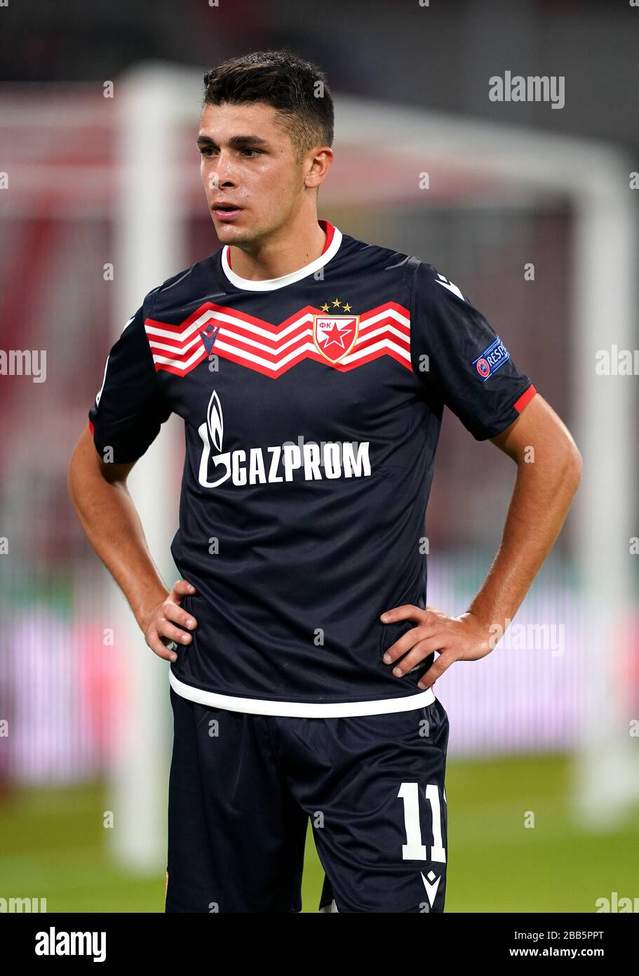 Mateo Garcia of Crvena Zvezda in action during the UEFA Champions News  Photo - Getty Images