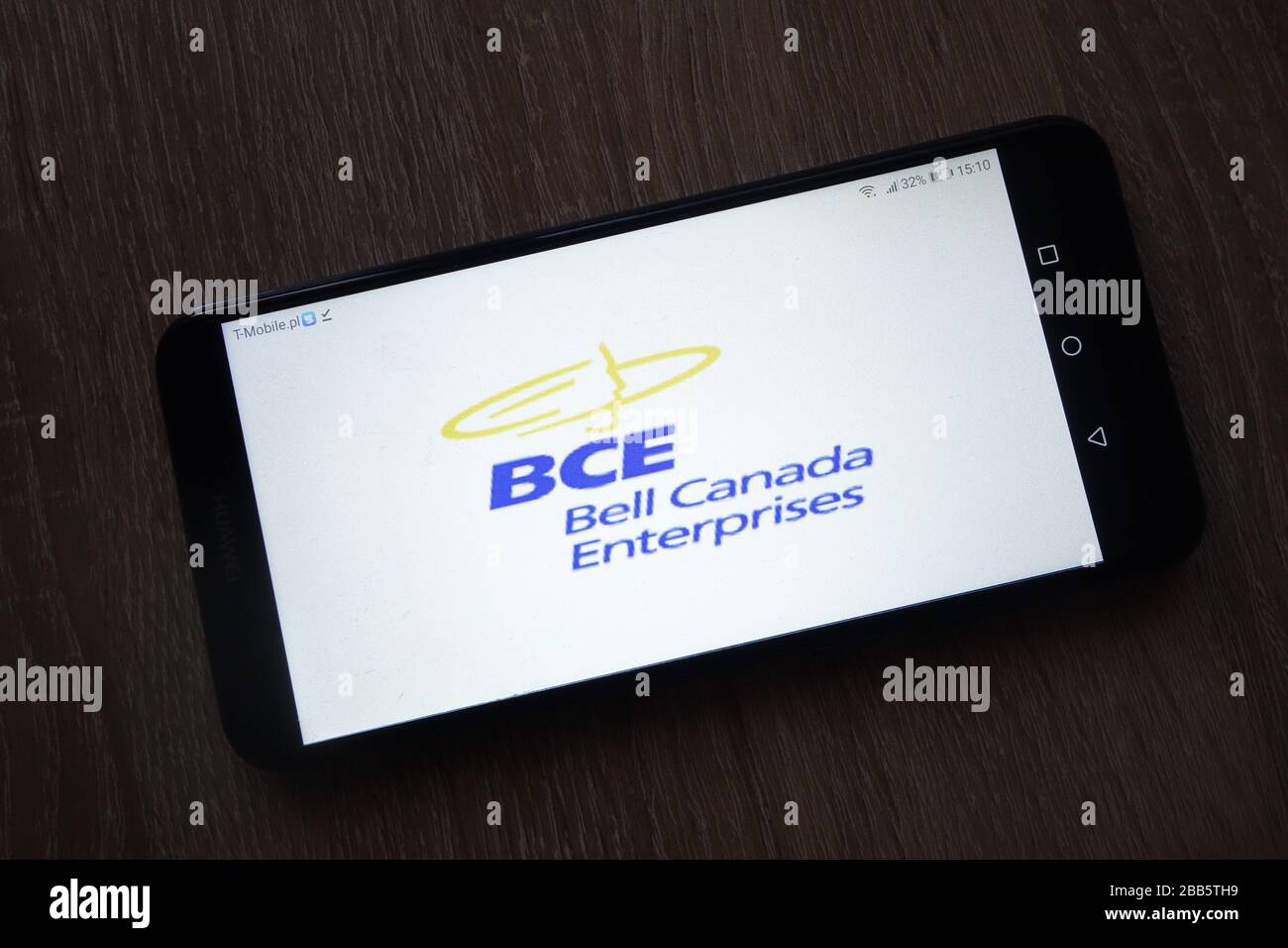 Bell Canada Enterprises logo displayed on smartphone Stock Photo Alamy