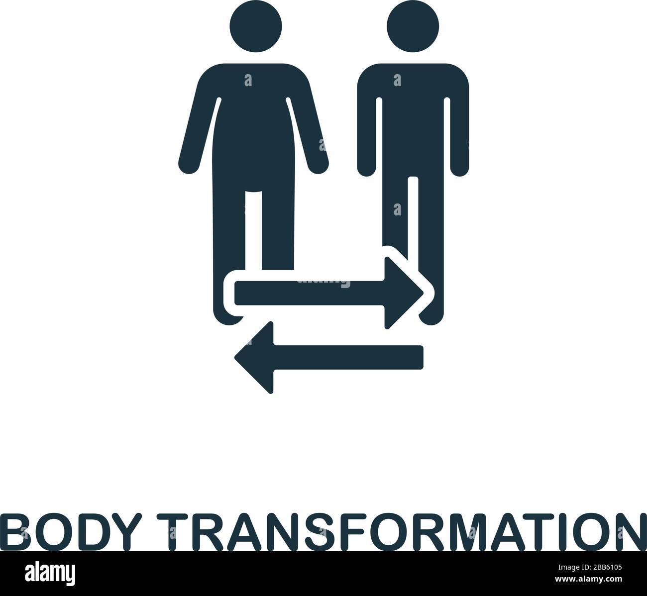Body Transformation icon. Simple illustration from healthy lifestyle  collection. Creative Body Transformation icon for web design, templates  Stock Vector Image & Art - Alamy