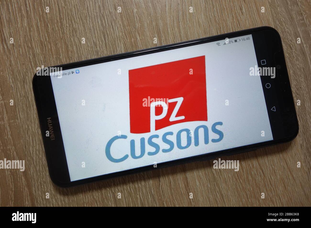 PZ Cussons logo displayed on smartphone Stock Photo
