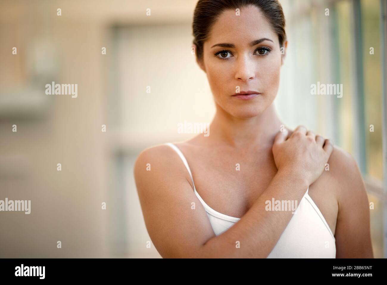 Portrait of a mid-adult ballerina. Stock Photo