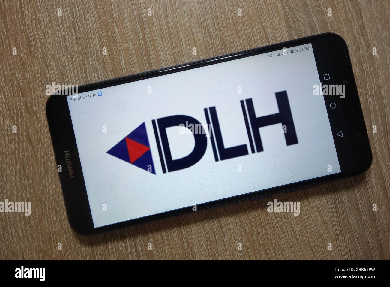 DLH Holdings Corp. logo displayed on smartphone Stock Photo