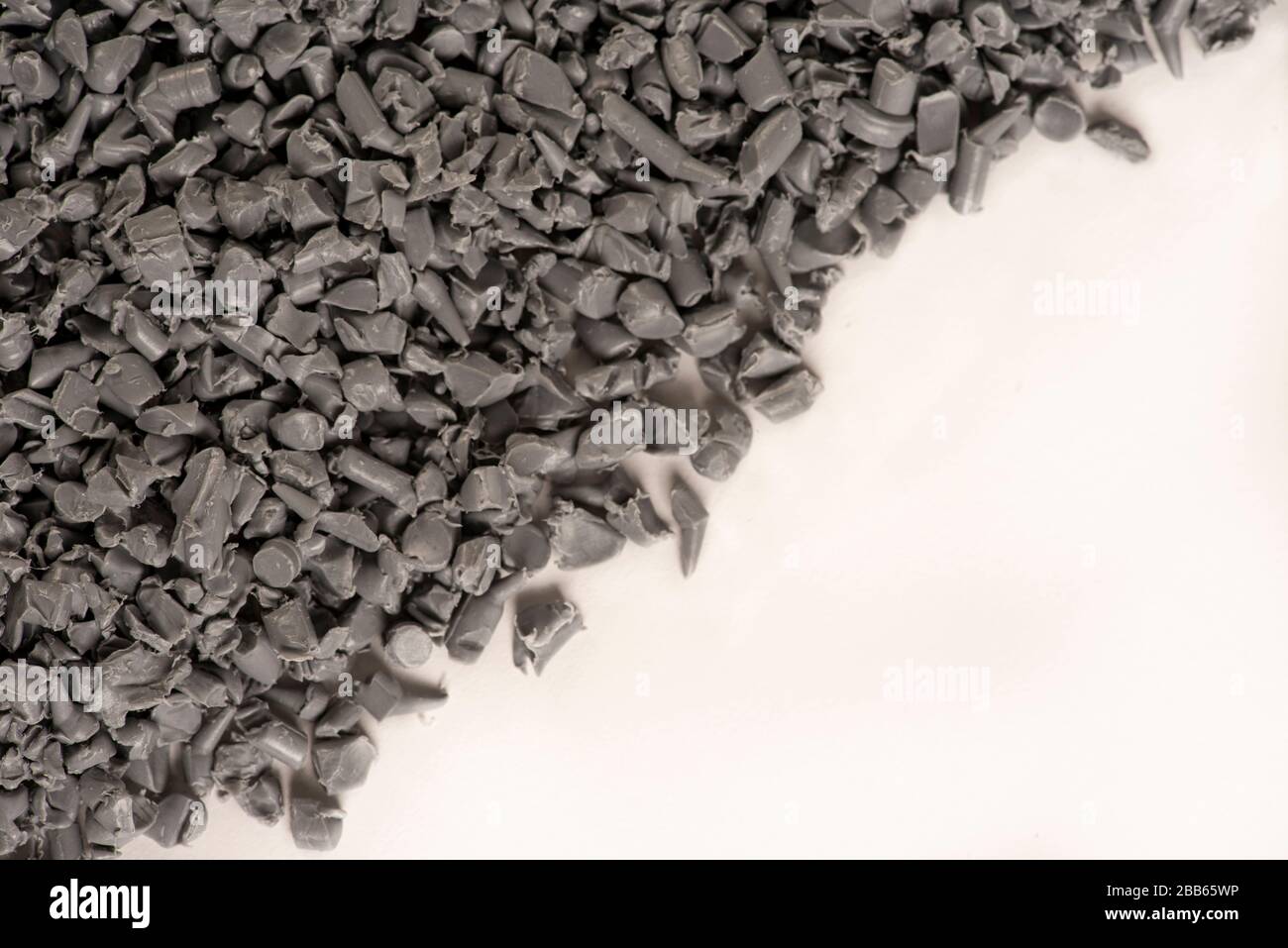 Granular recycled grey plastic Stock Photo Alamy