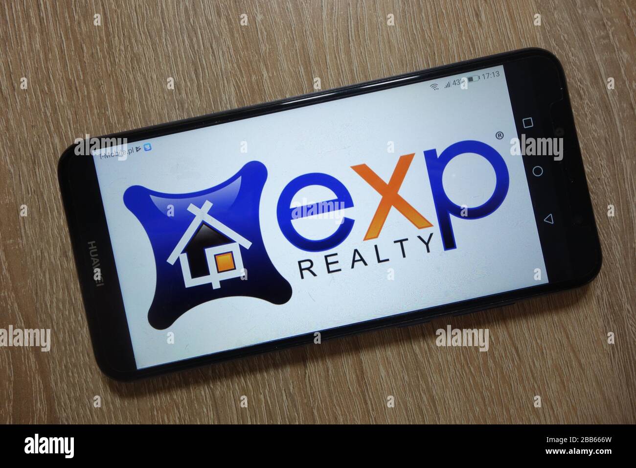 eXp Realty logo displayed on smartphone Stock Photo