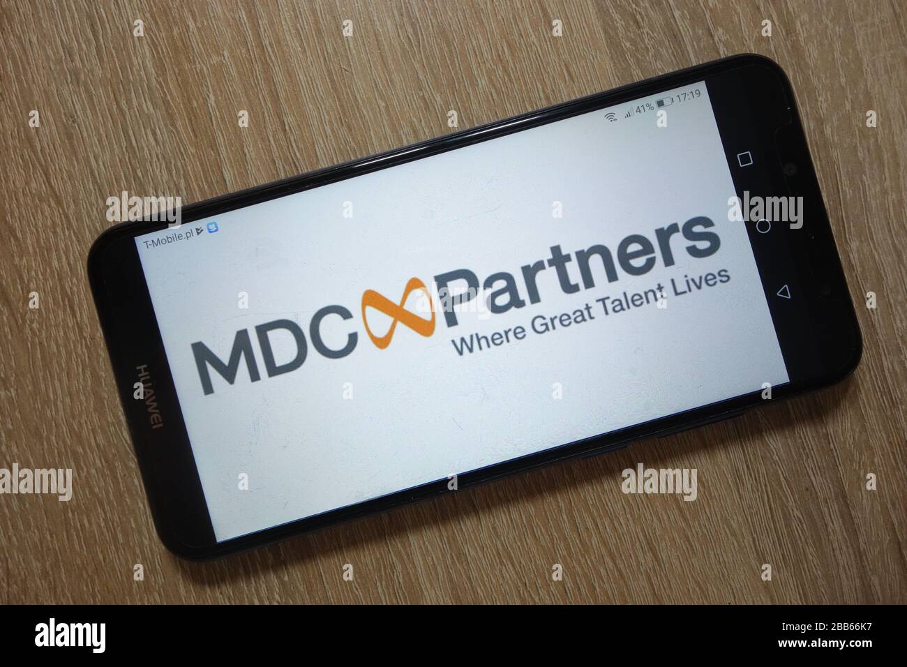 MDC Partners Inc. logo displayed on smartphone Stock Photo