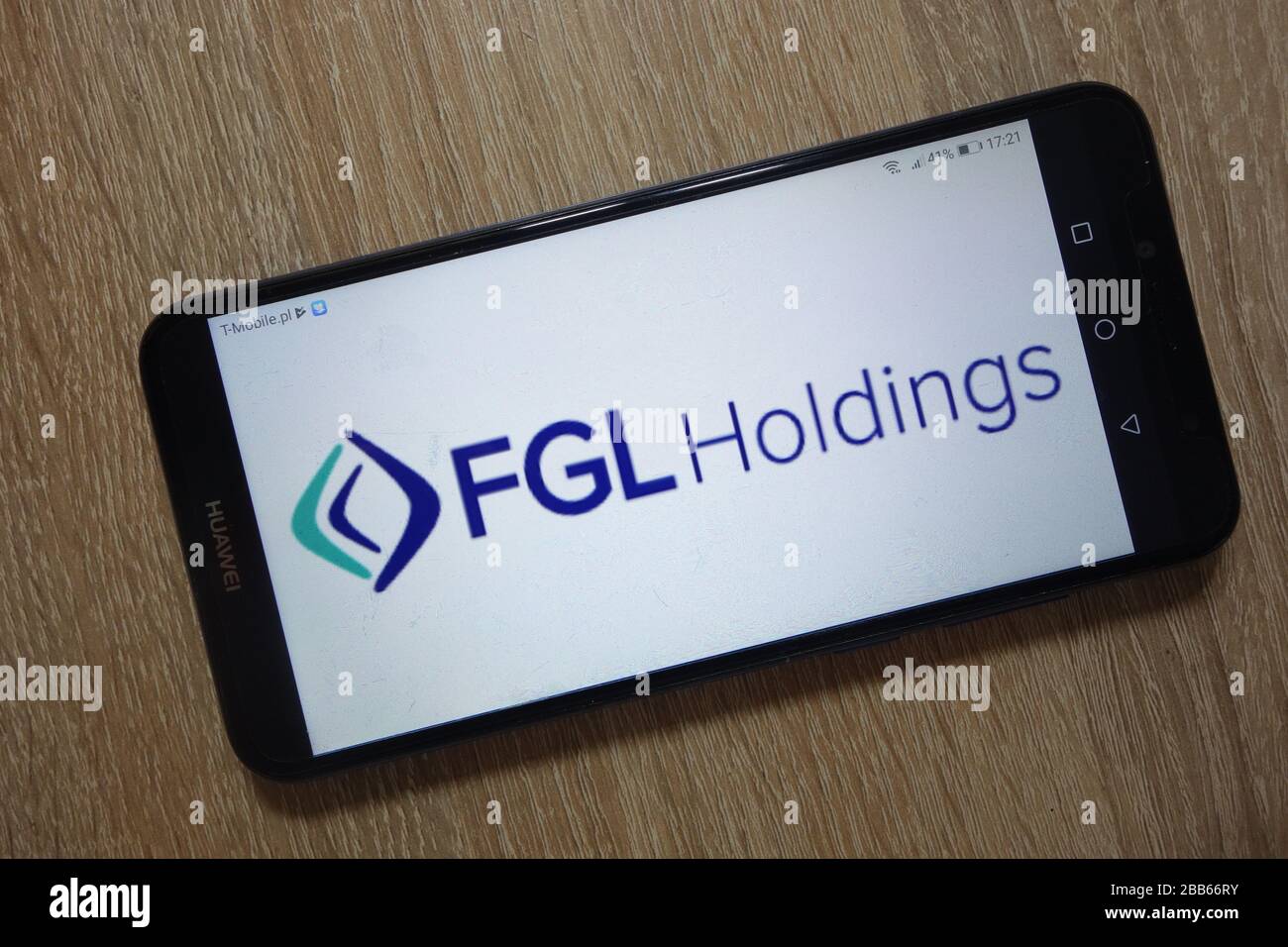 Fidelity and Guaranty Life Insurance Company logo displayed on smartphone Stock Photo