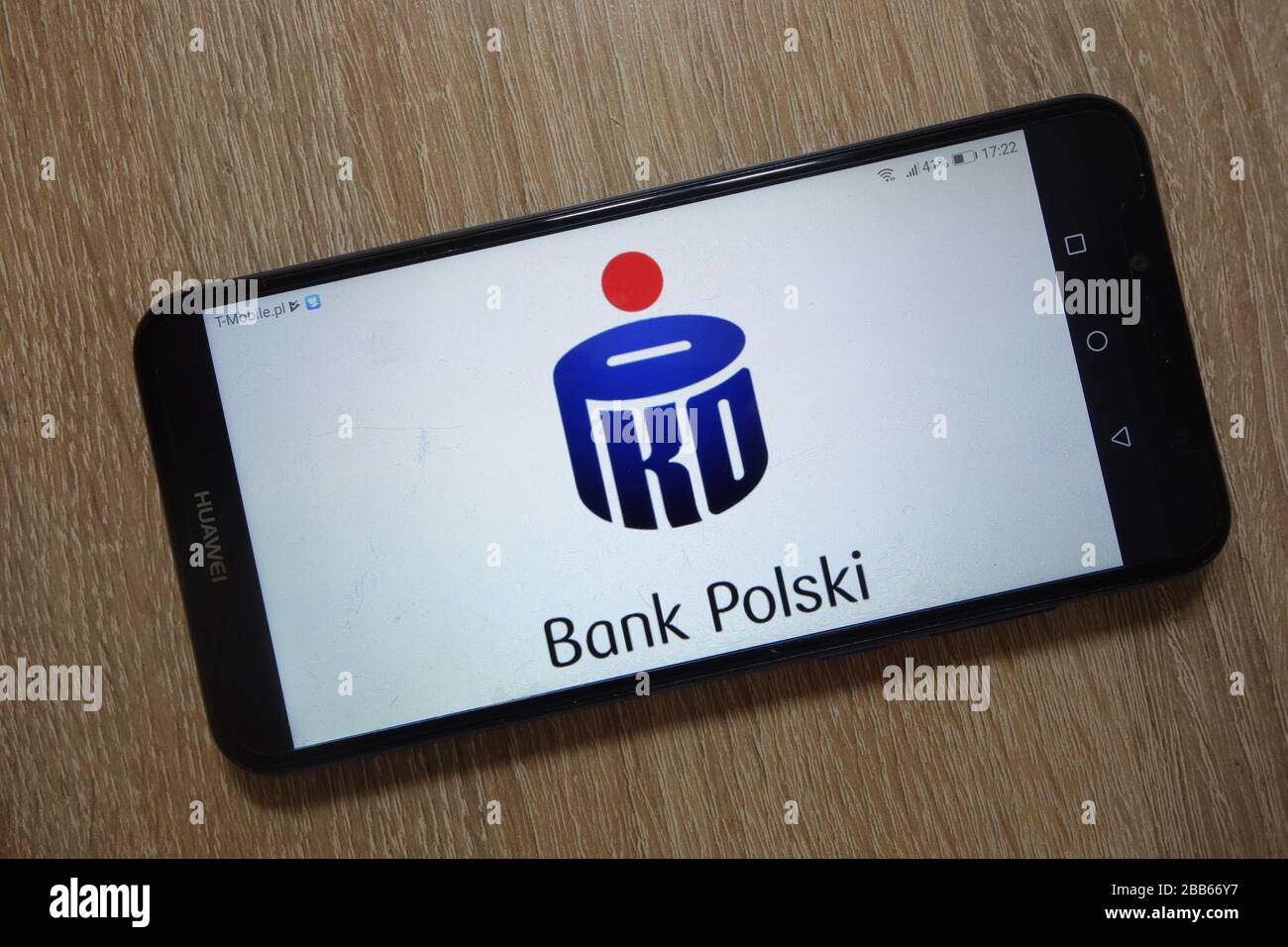PKO Bank Polski logo displayed on smartphone Stock Photo