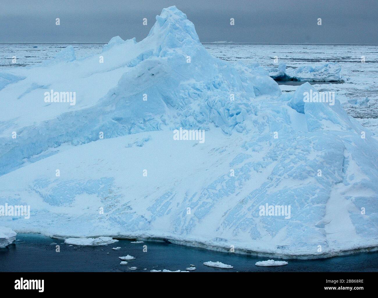'Antarctica Sea Ice; 4 November 2007, 23:25; Self-photographed; ' Stock Photo